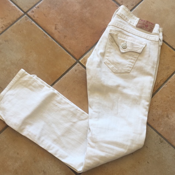 True Religion Denim - True Religion women's jeans white size 28 Billy